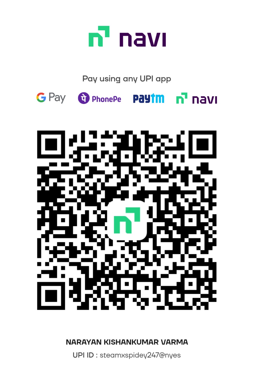 Navi Checkout Payment QR Engine